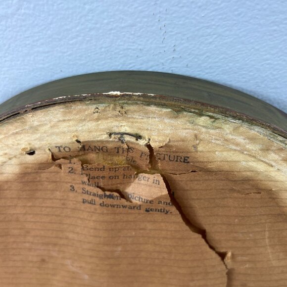 Vintage 1940’s Hylonympha Macrocerca Hummingbird Print by Gould Gold Oval Frame - Picture 7 of 10